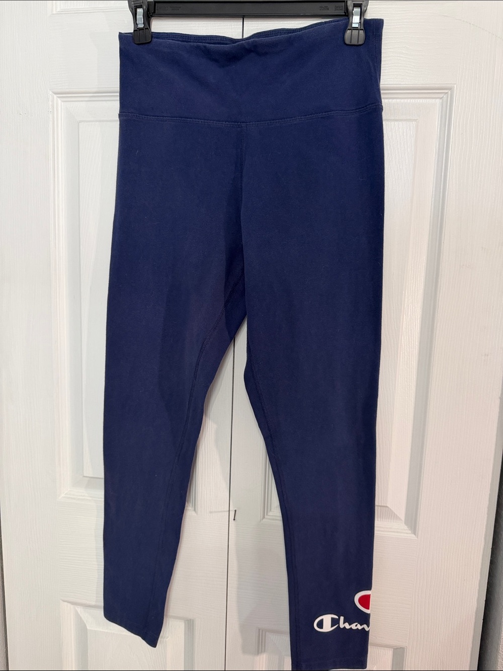 Champion Navy Leggings with Logo Accent